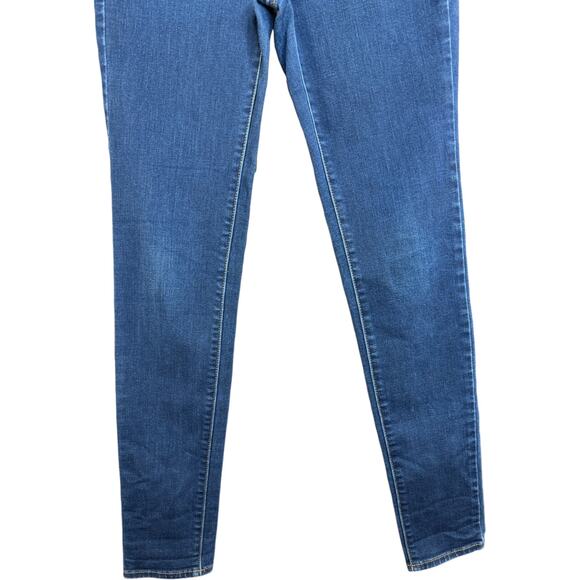 American Eagle Blue Denim Jeggings Womens 2 Skinny Leg Stretch - Picture 2 of 12